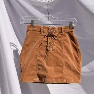 Brown corduroy Tilly’s skirt